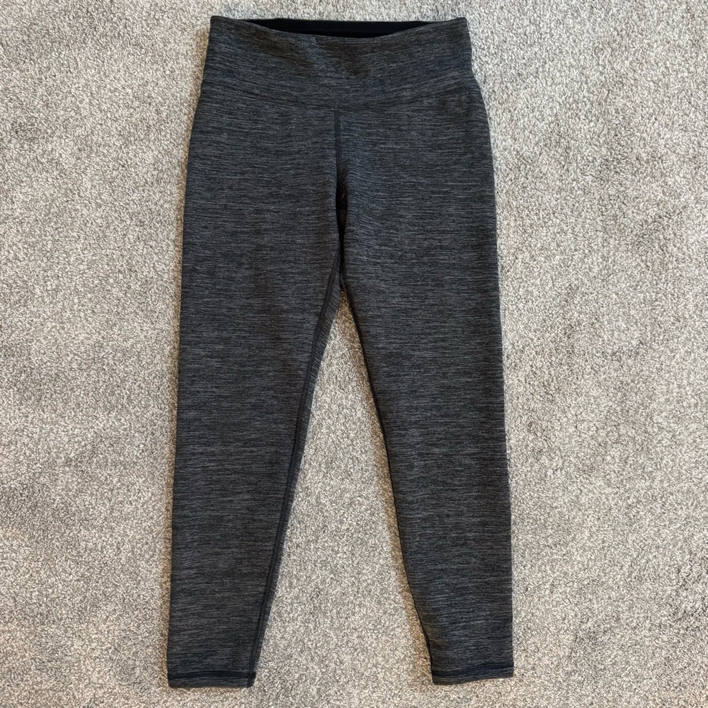 Athleta Altitude Tight Polartec Power Stretch Heather Gray Size S P Fleece Lined